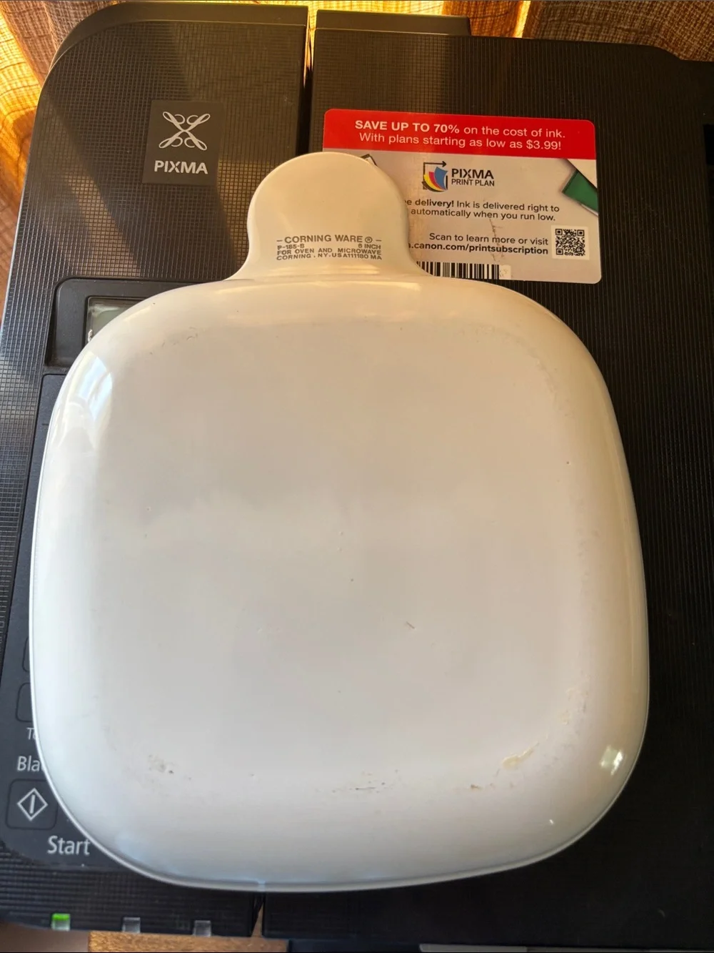 CorningWare Snack it sandwich plate